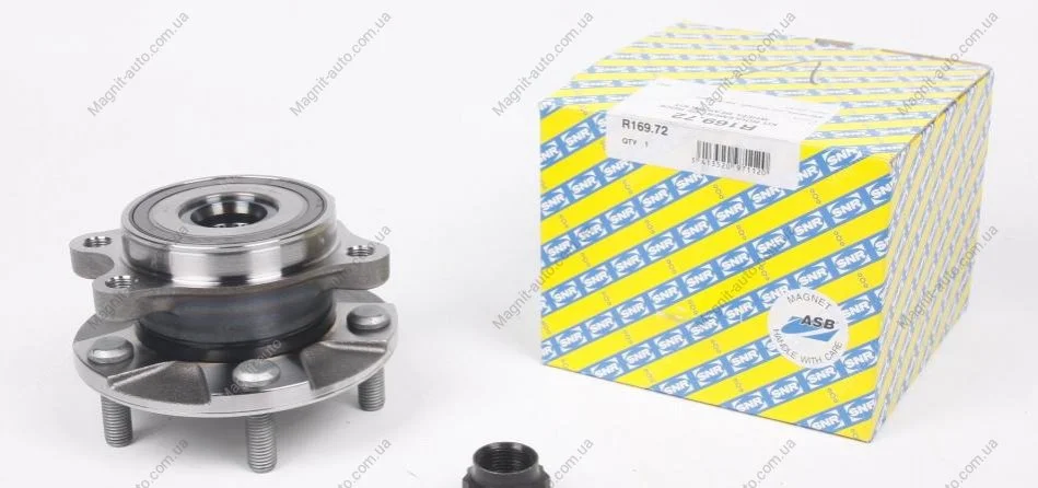Подшипник ступицы перед. Toyota Avensis 08-/Corolla 06-/Rav4 05- (+ABS) SNR NTN R169.72 (фото 1)