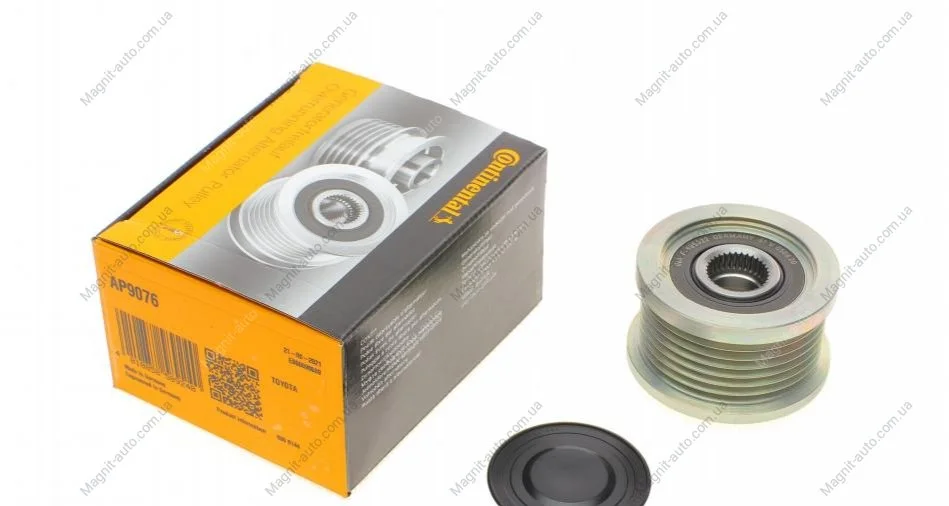 Шкив генератора с обгонной муфтой Toyota LC120 LC150 Prado 3,0d ContiTech Contitech AP9076 (фото 1)