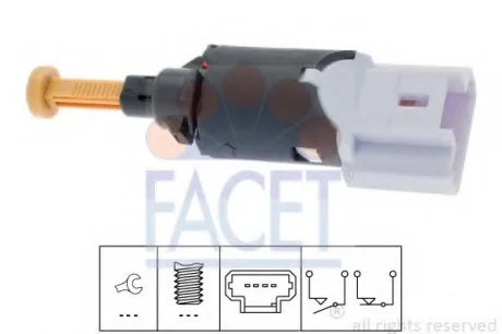 Датчик включения стоп-сигнала FACET 7.1197