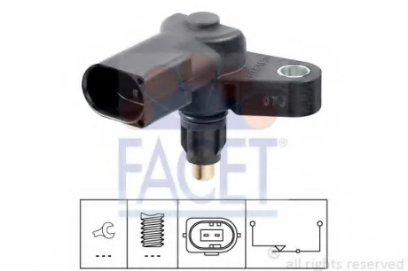 Перемикач заднього ходу автомобіля FACET 7.6253