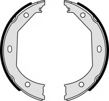 Комплект тормозных колодок, стояночная тормозная система BREMBO S06509