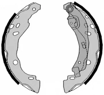 Тормозные колодки барабанные BREMBO S68525