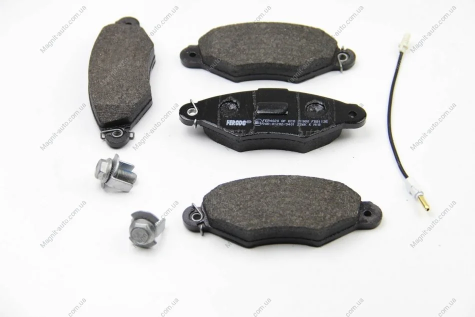 Колодки гальмівні, передні, 1.2-1.9 97- (тип Bosch) FERODO FDB1135 (фото 1)