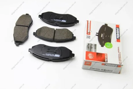 Колодки гальмівні, передні, DAEWOO Lanos/Kalos 02- /Aveo 08- FERODO FDB1699