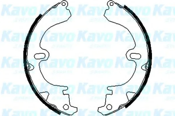 Тормозные колодки барабанные KAVO BS-9903 (фото 1)
