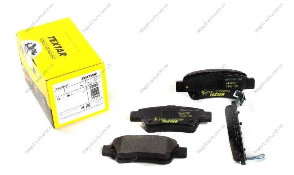 Комплект тормозных колодок задн., HONDA CR-V III, CR-V IV 1.6D-2.4 06.06-12.18 TEXTAR 2463501 (фото 1)