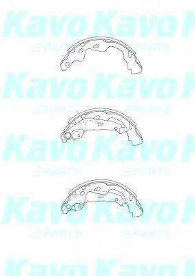 Тормозные колодки барабанные KAVO BS-9933 (фото 1)