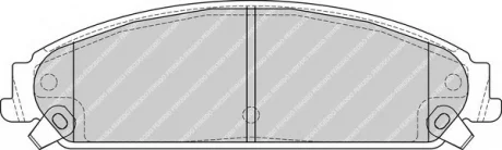 Комплект тормозных колодок переднего., CHRYSLER 200, 300C DODGE CHALLENGER, CHARGER LANCIA THEMA 2.4-6.4 09.04- FERODO FDB4078