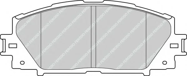 Комплект тормозных колодок переднего., LEXUS CT TOYOTA PRIUS, PRIUS PHV, VERSO S 1.5/1.8H 06.08- FERODO FDB4310 (фото 1)