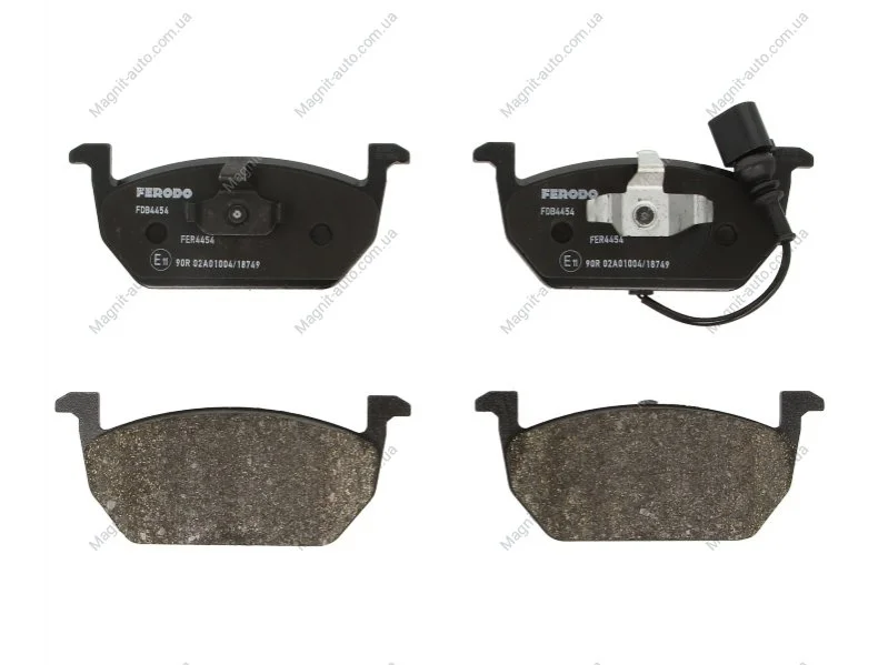 Колодки гальмівні, передні, AUDI A3; Skoda Octavia; VW Golf VII 12- FERODO FDB4454 (фото 1)
