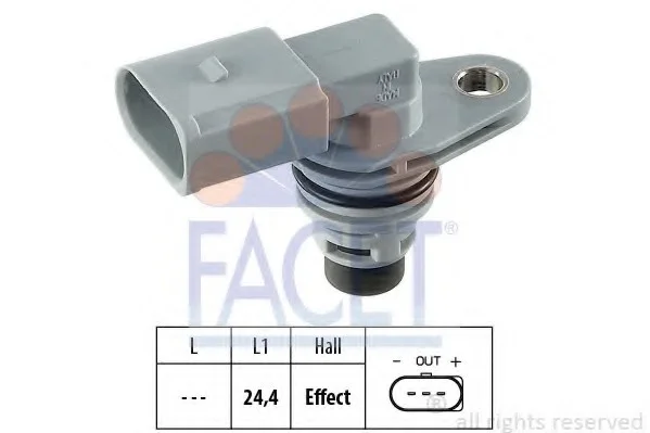 Датчик распредвала Audi /Seat/Skoda FABIA, OCTAVIA 1.0-3.6, 95- FACET 9.0368 (фото 1)