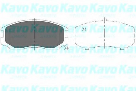 Тормозные колодки дисковые KAVO KBP-5505 (фото 1)