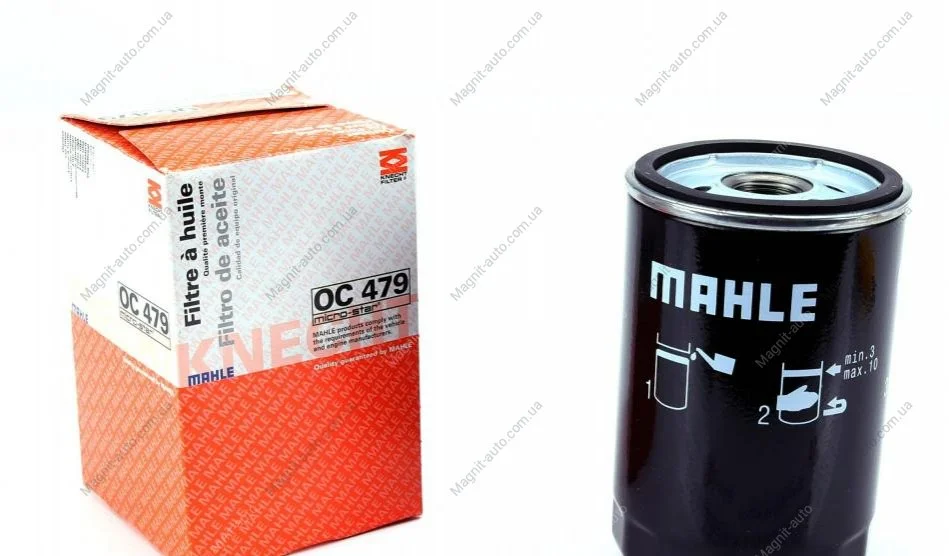 Фільтр оливний, JEEP Cherokee, 2.5-2.8TD, 95-08 MAHLE / KNECHT OC 479 (фото 1)
