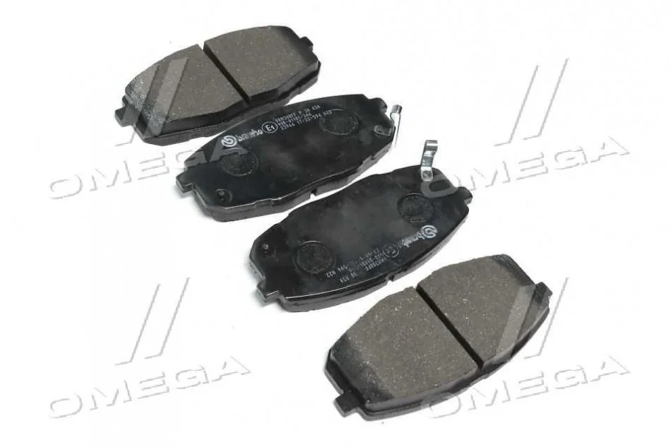 Колодка гальм. диск. HYUNDAI i30, KIA CEE`D передн. (вир-во) BREMBO P30034 (фото 1)
