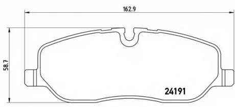 Колодки гальмівні, передні, Discovery, Range Rover 02-12 BREMBO P44014