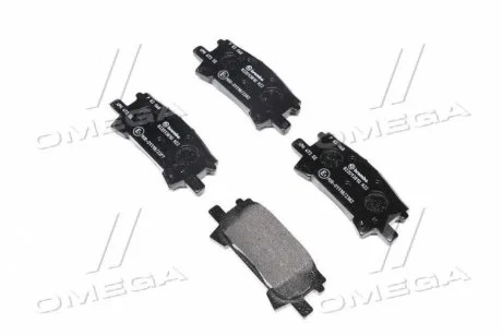 Комплект тормозных накладок, дисковый тормоз BREMBO P83068
