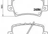 Комплект тормозных колодок из 4 шт. дисков BREMBO P28038 (фото 1)