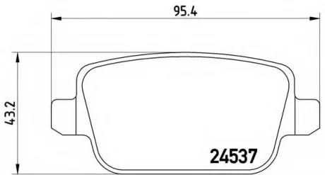 Тормозные колодки дисковые BREMBO P44016