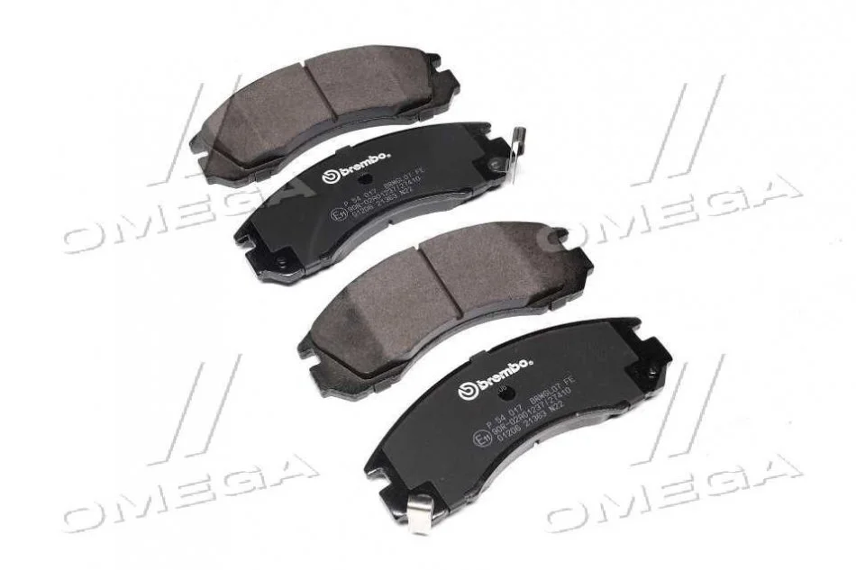 Колодки гальмівні, передні BREMBO P54017 (фото 1)