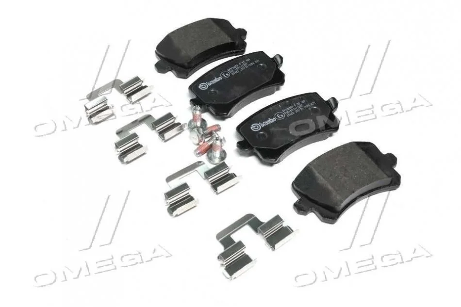 Тормозные колодки зад. Passat 05-/Sharan 10-/Tiguan 07- BREMBO P85109 (фото 1)