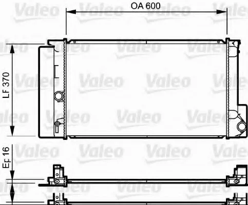 Радиатор двигателя TOYOTA AURIS, AVENSIS, COROLLA, VERSO 1.3-2.2D 10.06-08.19 Valeo 735250 (фото 1)