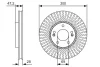Диск тормозной HYUNDAI Tucson/Sonata/ix35 F''2,0i-2,0CRDI''04>> PR2 BOSCH 0986479S14 (фото 2)