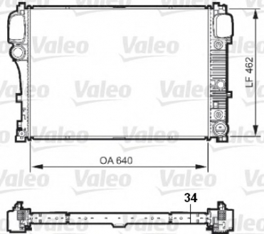 Радиатор системы охлаждения Valeo 735299