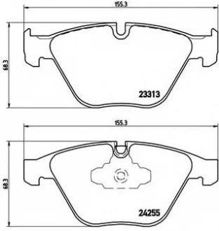 Колодки гальмівні дискові BREMBO P06055