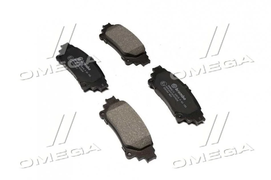 Колодки гальмівні, задні, LEXUS RX, TOYOTA Prius, 08- BREMBO P83152 (фото 1)