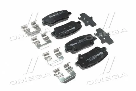 Комплект гальмівних накладок, дискове гальмо BREMBO P30063