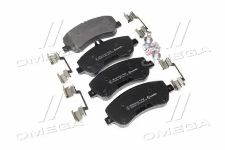 Колодки тормозные передние, MB E (A207, C207), GLK (X204) 08-, шт BREMBO P50086