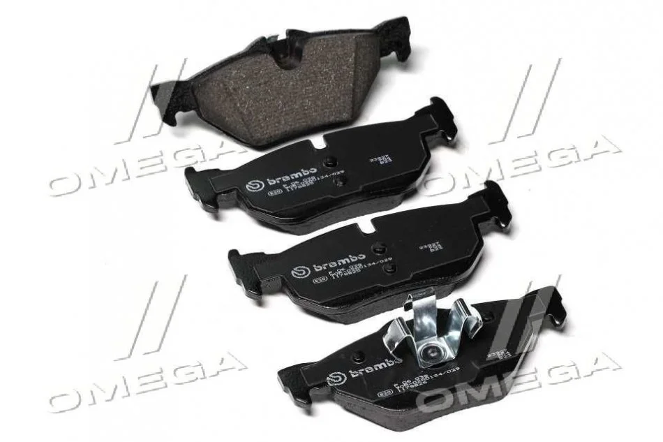 Колодки гальмівні дискові задні, комплект BREMBO P06038 (фото 1)