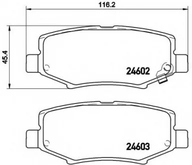 Тормозные колодки дисковые BREMBO P18024