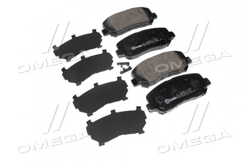 Комплект тормозных колодок, дисковый тормоз BREMBO P49045 (фото 1)