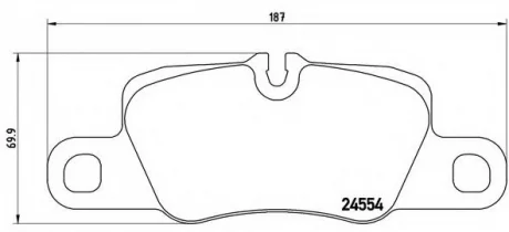 Тормозные колодки дисковые BREMBO P65020