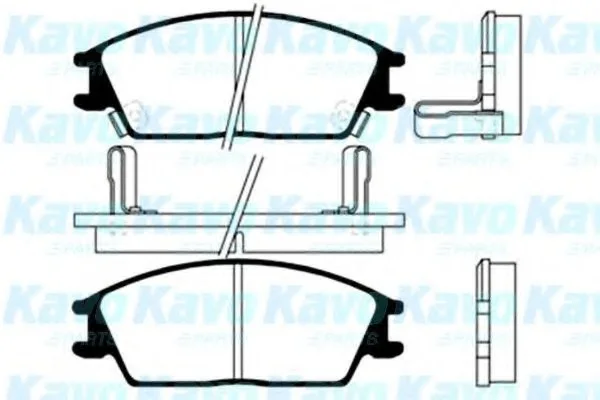 Тормозные колодки дисковые KAVO BP-3004 (фото 1)