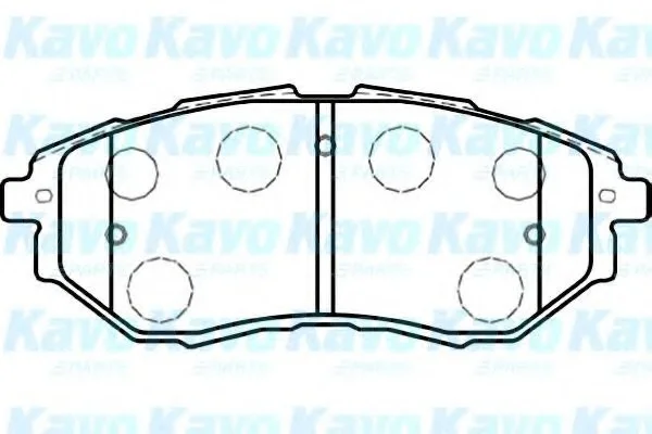 Тормозные колодки дисковые KAVO BP-8020 (фото 1)