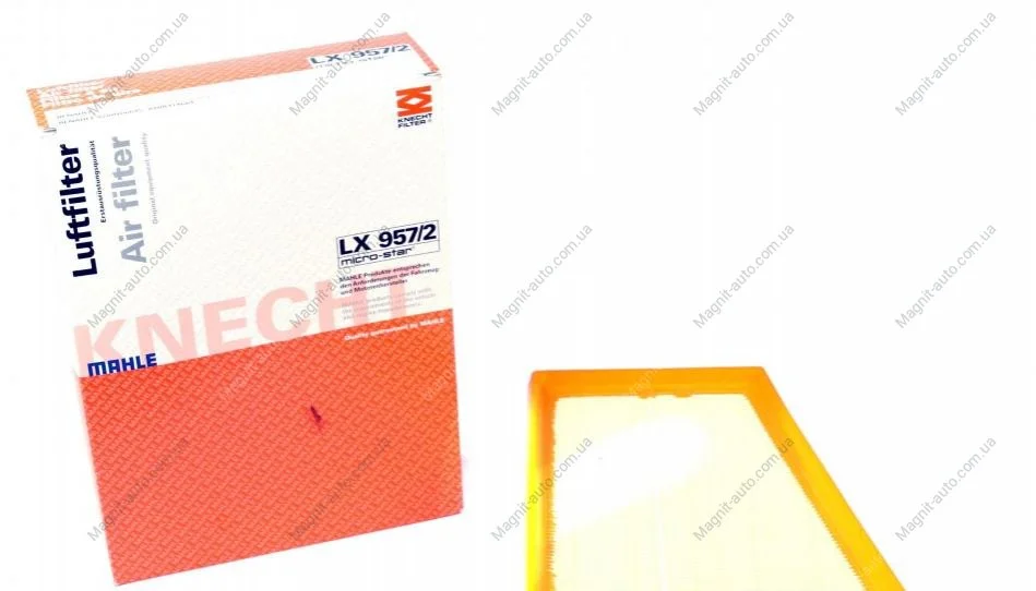 Фильтр воздушный, 1.5dCi 08- MAHLE / KNECHT LX 957/2 (фото 1)
