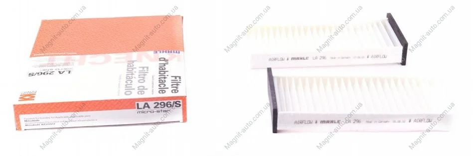 Фільтр салону Mahle Mitsubishi MAHLE / KNECHT LA 296/S (фото 1)