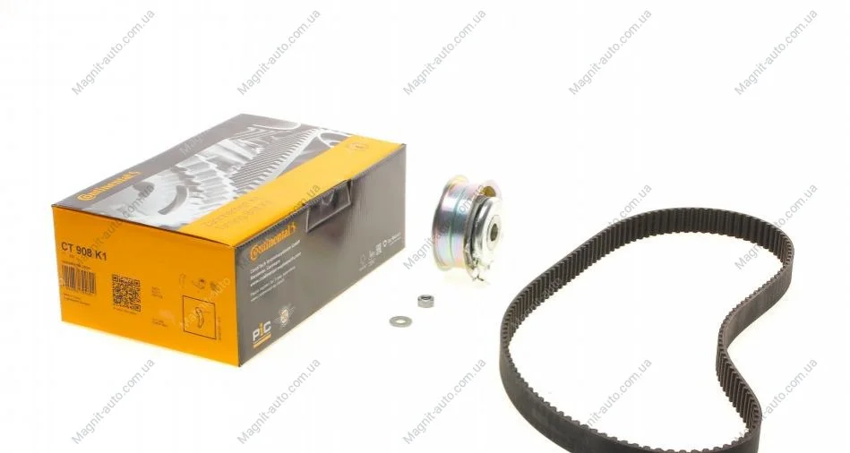 Комплект ГРМ 1.6/2.0i Caddy 04-/Golf/Passat/Octavia 97-/Jetta 05- Contitech CT908K1 (фото 1)