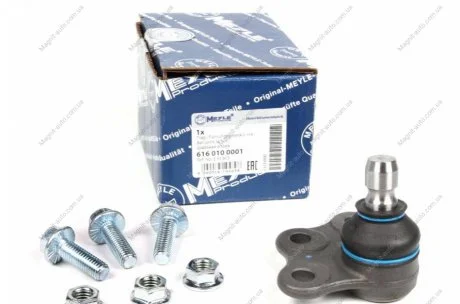 Опора кульова OPEL COMBO, CORSA C, TIGRA 00-перед. міст низ (Вир-во) MEYLE 616 010 0001