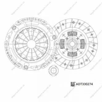 Комплект сцепления BLUE PRINT ADT330274