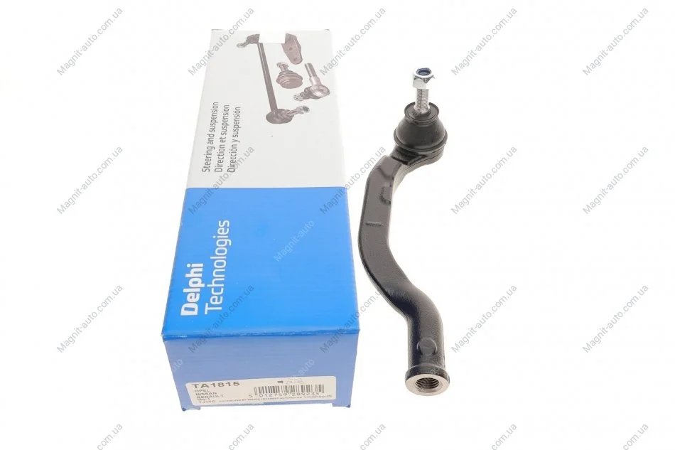 Наконечник рулевой тяги NISSAN/OPEL/RENAULT/ Primastar/Vivaro/Trafic/Laguna "FR "01>> Delphi TA1815 (фото 1)