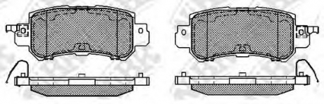 Тормозные колодки дисковые NiBK PN25001 (фото 1)