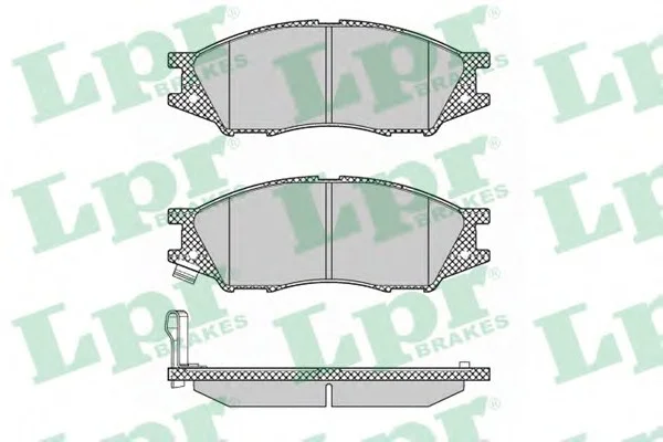 Комплект тормозных колодок из 4 шт. дисков LPR 05P1346 (фото 1)