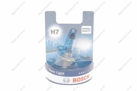 Лампа розжарювання 12V 55W H7 PURE LIGHT BOSCH 1987301012