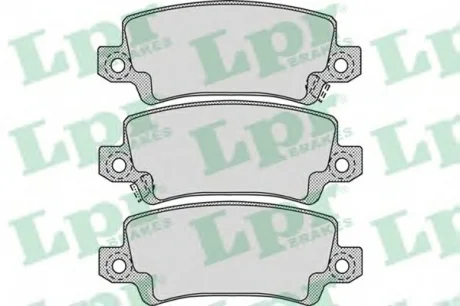 Колодки тормозные, задние LPR 05P1068