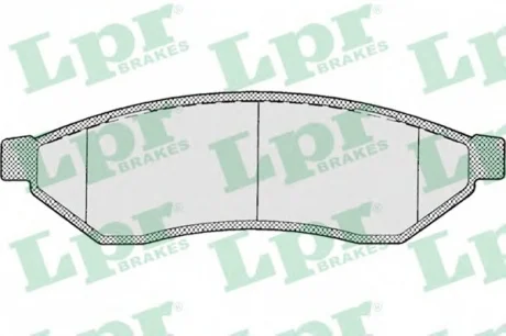 Тормозные колодки дисковые LPR 05P1198