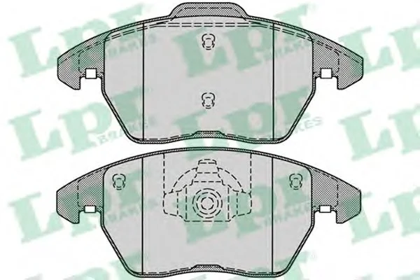 Комплект тормозных колодок из 4 шт. дисков LPR 05P1248 (фото 1)
