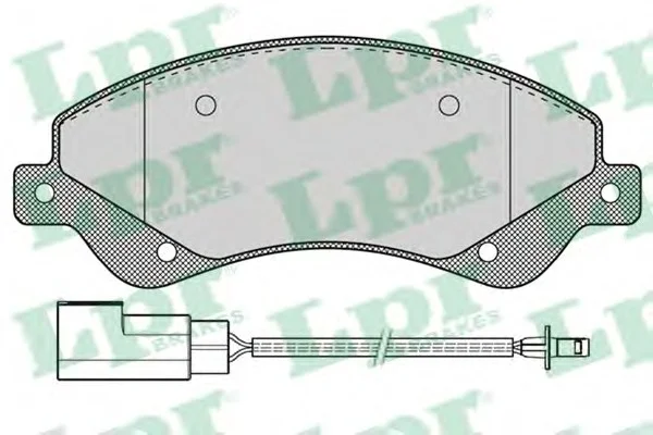 Комплект тормозных колодок из 4 шт. дисков LPR 05P1259 (фото 1)